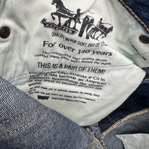 Levi's Men’s Selvedge 36x32 511 Dark Blue Wash Original pc9-04511-2048 - Picture 8 of 14